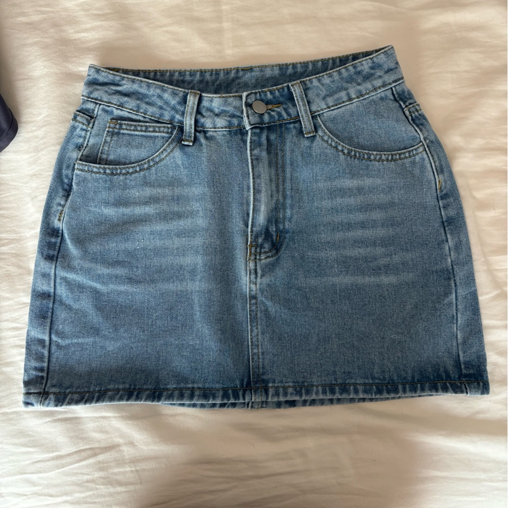 Denim Mini Skirt